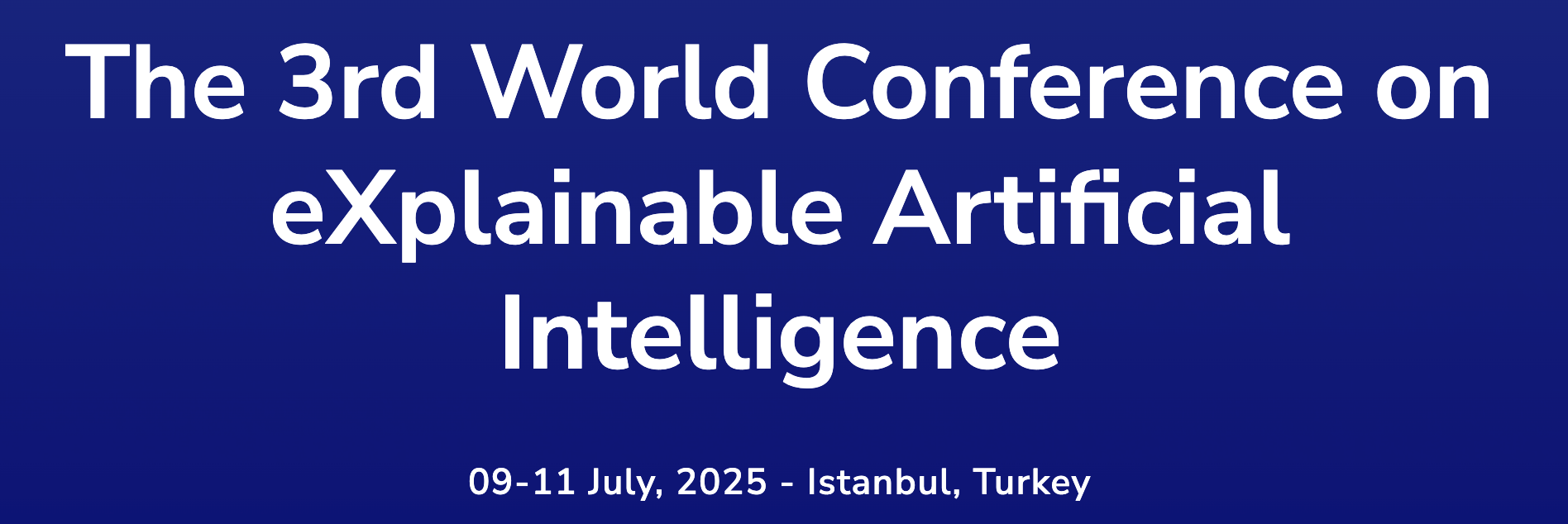 Two Papers at xAI 2025 🇹🇷